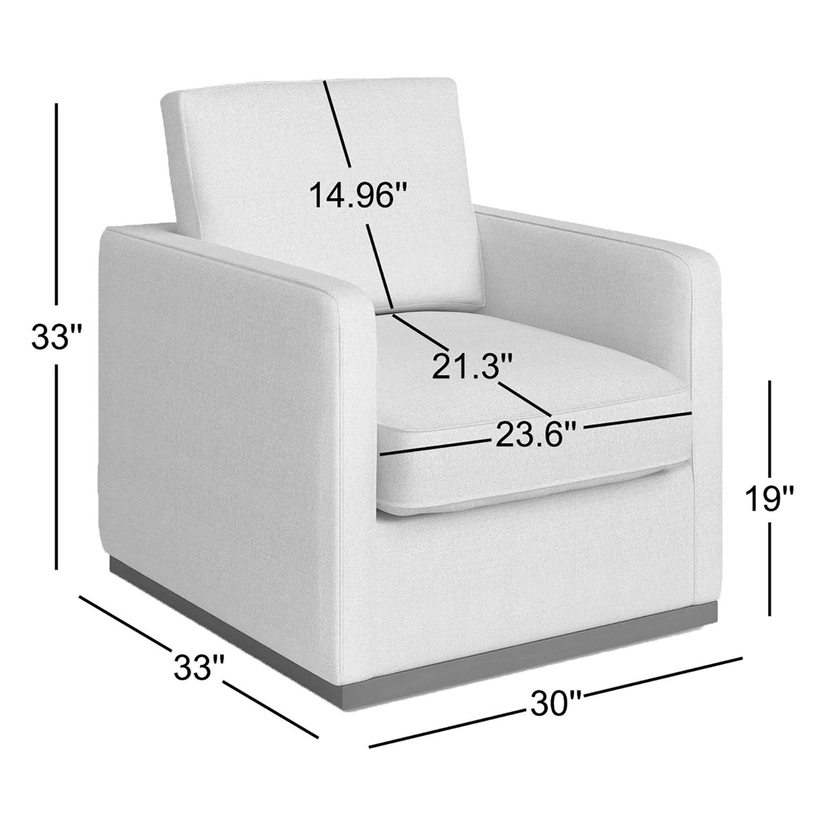Bobbi Upholstered Swivel Armchair